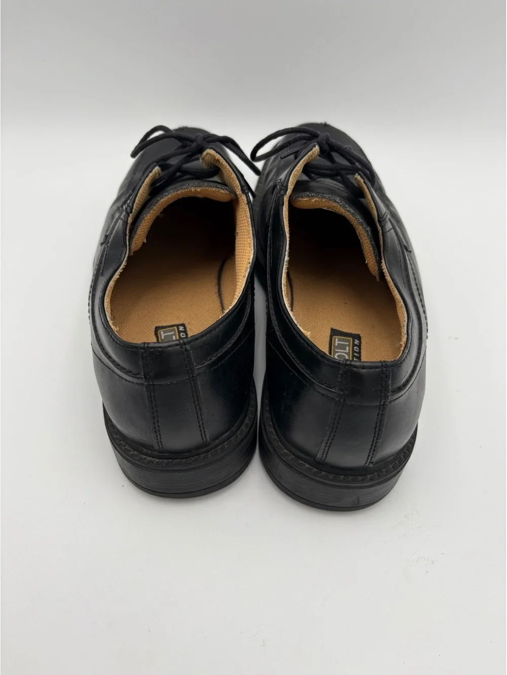 RJ Colt Collection Men's 12m Black Leather Dress Shoes Dress Or Casual